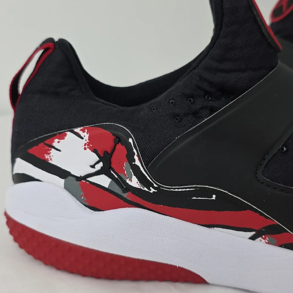 Nike Air Jordan Trainer‎ Essential Training Shoes Black Red 888122-016 Mens Sz 9